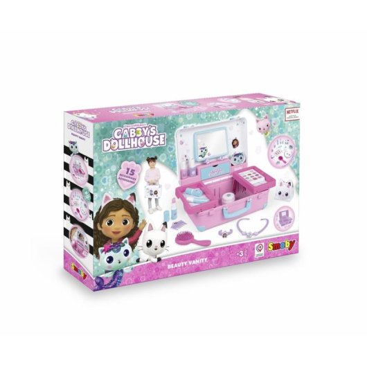 Casa de muñecas Smoby Tocador de Belleza Gabby 28,5 cm