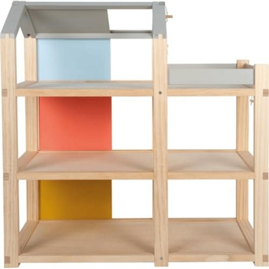 Maison de poupée SMALL FOOT Nature Bois 3 étages 67 cm