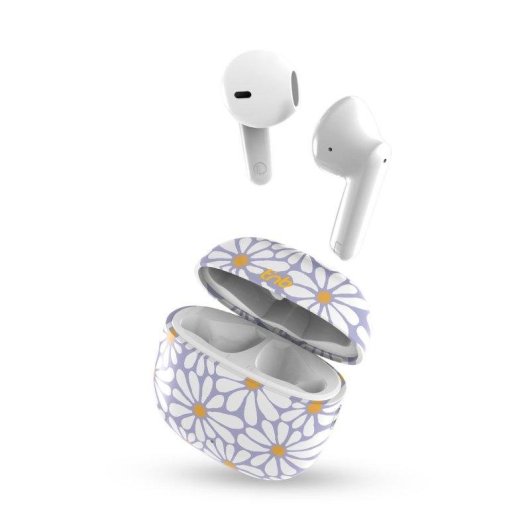 Auriculares TnB EBXFlower Bluetooth TWS semi-intra-auriculaires floraux
