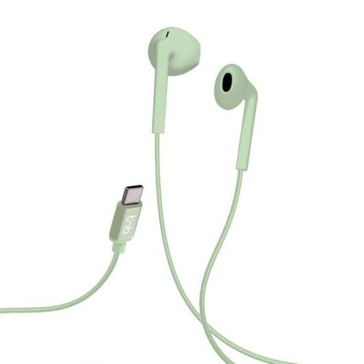 TnB ESTYPEC2GN Bedrade USB-C Koptelefoon met Microfoon en Volume Groen