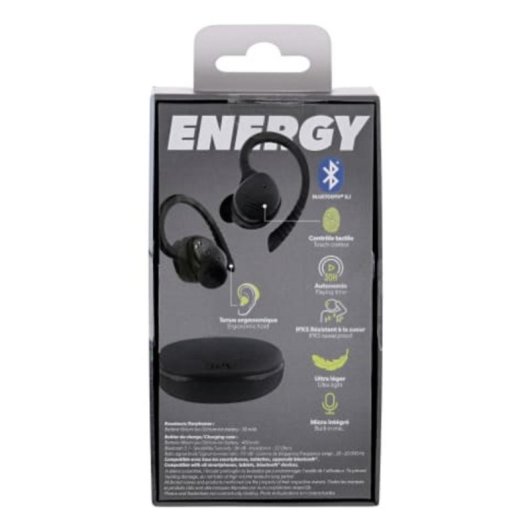 Auricolari TnB Energy Bluetooth 5.1 In-Ear Resistenti IPX5 Neri
