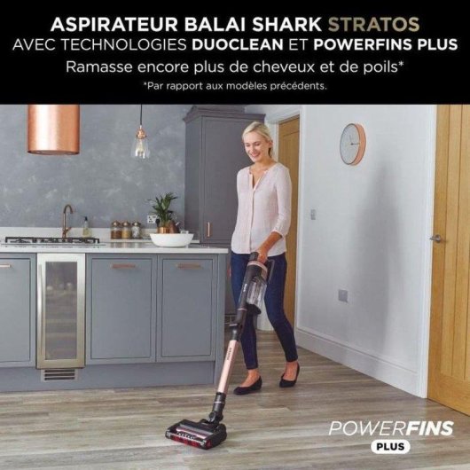 Aspirapolvere senza Fili Shark Stratos IZ400EU 60 minuti Anti-groviglio HEPA