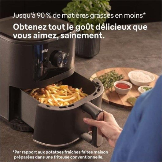 Friggitrice ad Aria Braun MultiFry 3 HF3000 4,3L 1500W Timer Meccanico