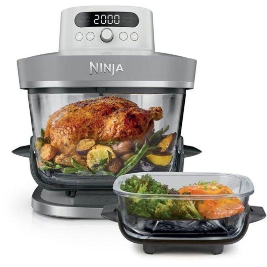 Heißluftfritteuse Ninja Crispi Pro AS090EUWH Glas 5,7L 2050W 5 Programme Weiß