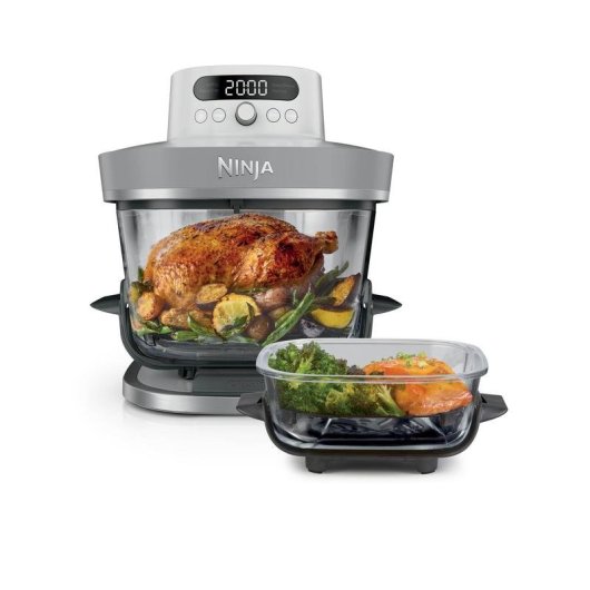 Heißluftfritteuse Ninja Crispi Pro AS090EUWH Glas 5,7L 2050W 5 Programme Weiß