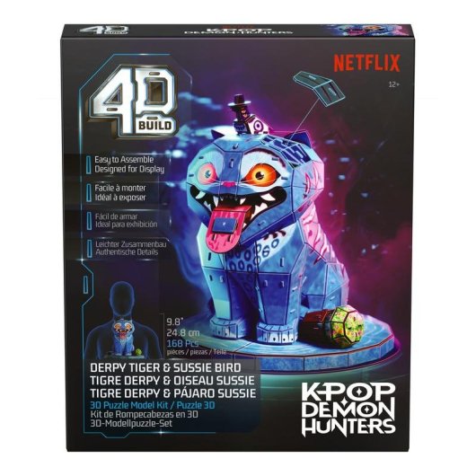 Puzzle 3D Spin Master K-pop Demon Hunters Derpy & Sussie 168 peças