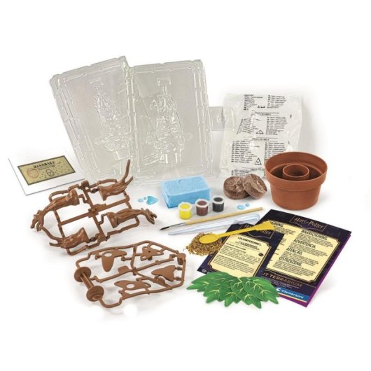 Kit Manualidades Clementoni Harry Potter Mandragore Terrario 3D con Moldes y Pintura