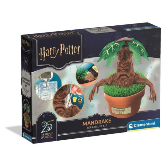 Kit Manualidades Clementoni Harry Potter Mandragore Terrario 3D con Moldes y Pintura