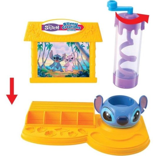 Kit Créatif Lexibook Slimy Studio Stitch pour Slime et Modelage