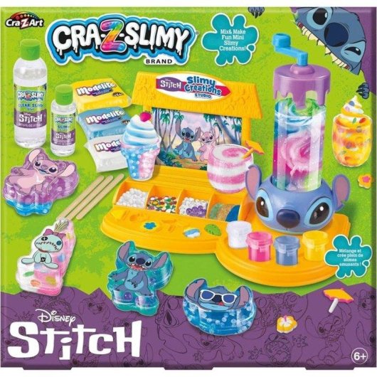 Kit Créatif Lexibook Slimy Studio Stitch pour Slime et Modelage