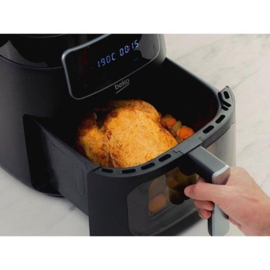 Airfryer Beko FRL3374B Unique Fenêtre 7,6L 1750W 8 Programmes Noir
