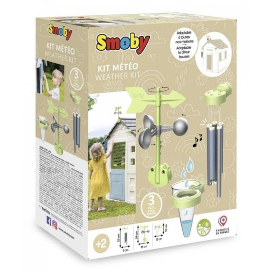 Kit Meteorologico Smoby con Vento, Anemometro e Pluviometro UV Resistenti