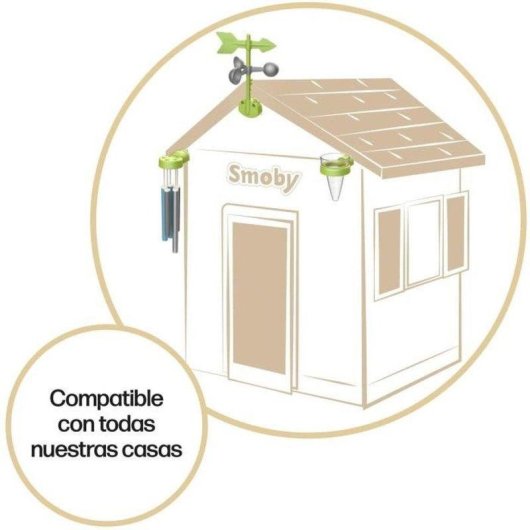 Kit Meteorologico Smoby con Vento, Anemometro e Pluviometro UV Resistenti