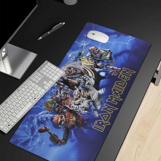 Tapete de rato Subsonic Iron Maiden XXL 90x40 cm base antiderrapante 3 mm