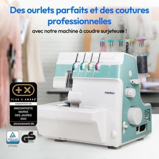 Surjeteuse Overlock Medion SO 90 LED 13 programmes 60 W