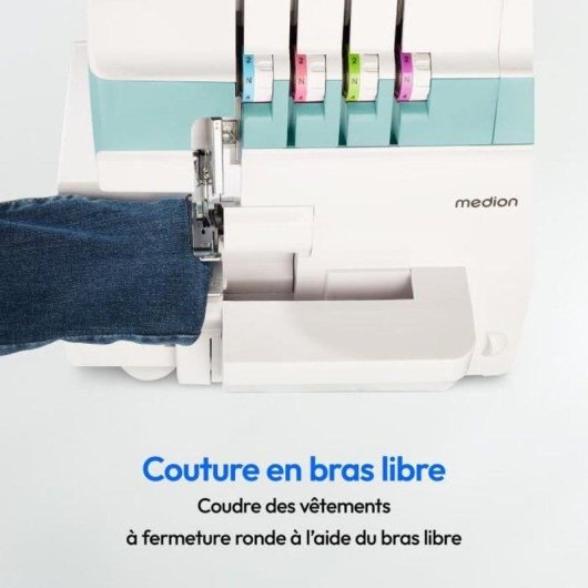 Surjeteuse Overlock Medion SO 90 LED 13 programmes 60 W