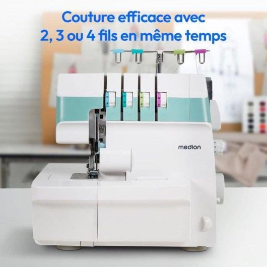 Surjeteuse Overlock Medion SO 90 LED 13 programmes 60 W