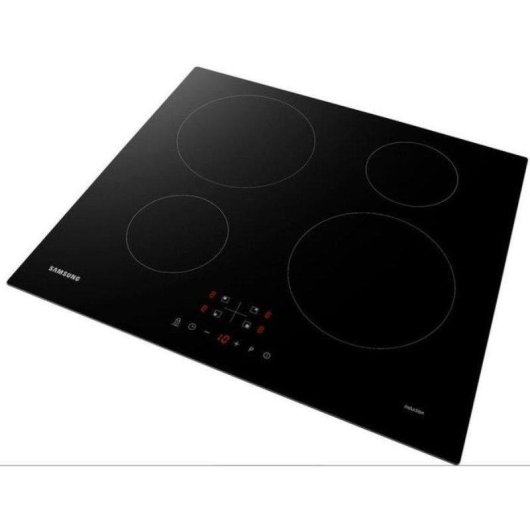 Placa Inducción Integrable Samsung 4 Zonas 7000 W Vidrio Cerámico Negro