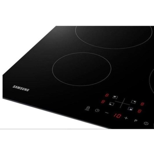 Placa Inducción Integrable Samsung 4 Zonas 7000 W Vidrio Cerámico Negro