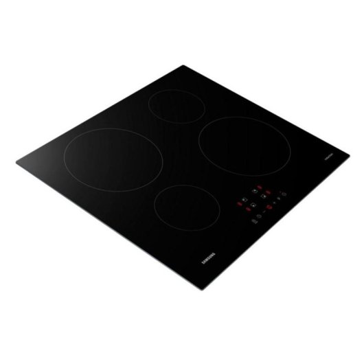 Placa Inducción Integrable Samsung 4 Zonas 7000 W Vidrio Cerámico Negro