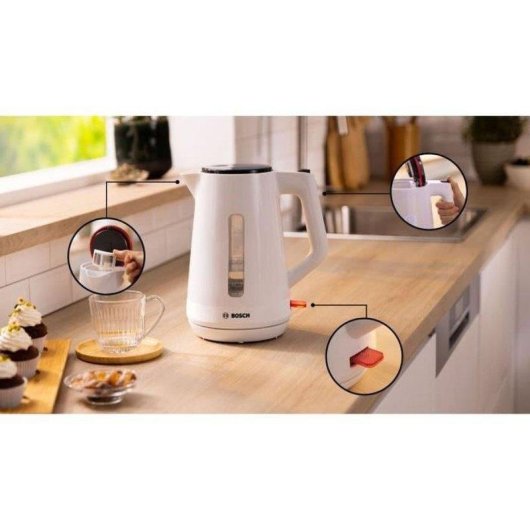 Hervidor eléctrico Bosch MyMoment TWK1M121 1,7 L 2400 W Blanco