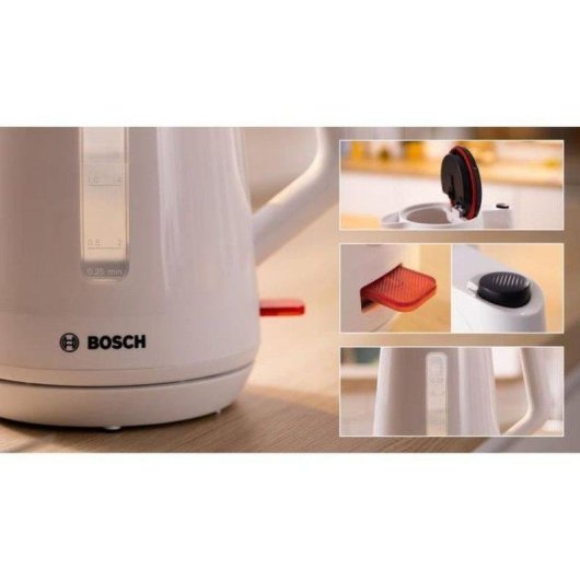 Hervidor eléctrico Bosch MyMoment TWK1M121 1,7 L 2400 W Blanco