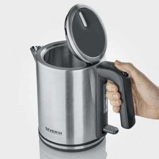 Hervidor Eléctrico Severin WK 3489 1 L 2400 W Acero Inoxidable Negro