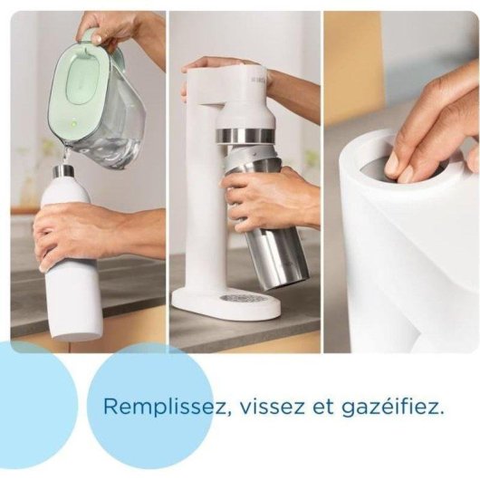 Brita sodaTRIO White snoerloze sodamachine 60 L CO2 425 g