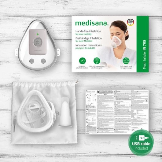 Inhalateur Medisana IN 705 Mesh Vibratoire Rechargeable 3W