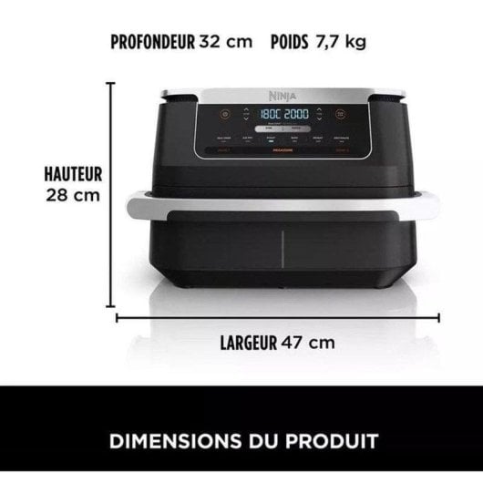 Airfryer Ninja Foodi Max Dual Zone 6,6 L 2470 W met uitneembare scheidingswand