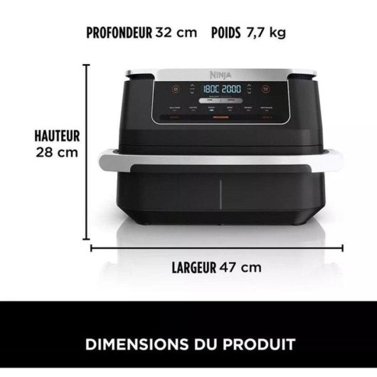 Freidora de aire Ninja AF550EU Foodi Max Dual Zone 6,6 L 2470 W