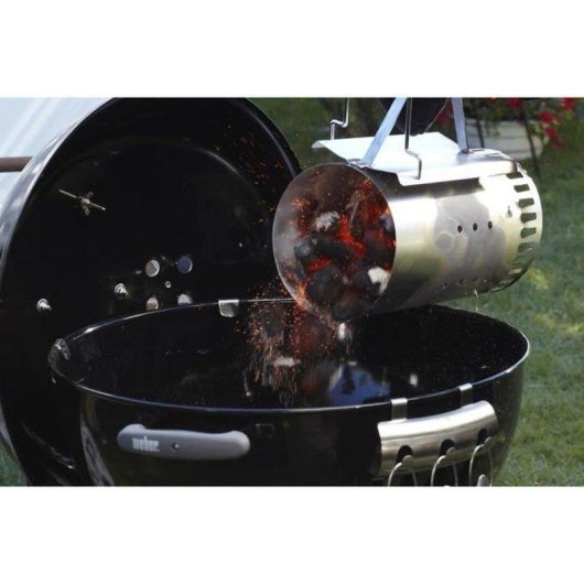 Camino d'accensione Weber Rapidfire con Briquettes e Cubi Accendifuoco