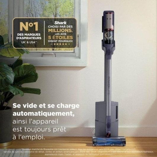 Aspirador sem Fio Shark Powerlite BU3621EUT 350W 40 min Anti-emaranhamento HEPA