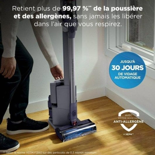 Aspirador sem Fio Shark Powerlite BU3621EUT 350W 40 min Anti-emaranhamento HEPA