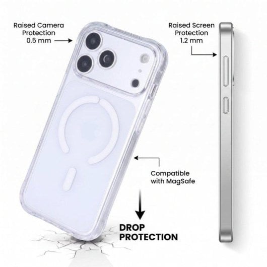 Funda renforcée anti-jaunissement La Casa de las Carcasas transparente pour iPhone 18 Pro