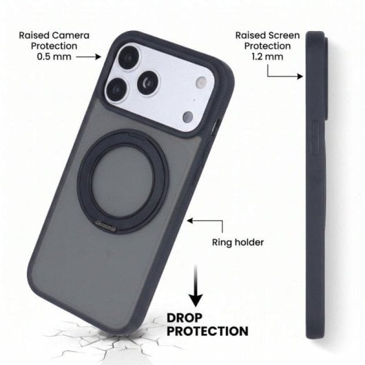 Coque La Casa de las Carcasas avec anneau rotatif et MagSafe pour iPhone 18 Pro Max