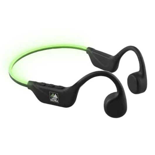 Hoofdtelefoon TnB Energy Ultra Racer draadloos Bluetooth botgeleiding LED zwart