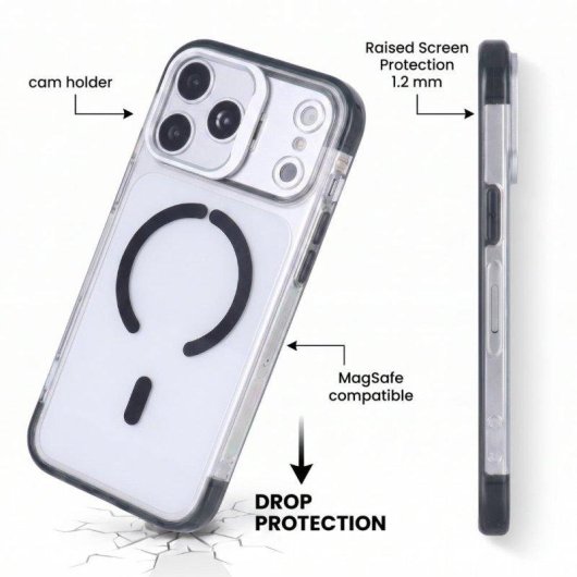 Funda Cam Holder Antiyellow Compatible MagSafe pour iPhone 18 Pro