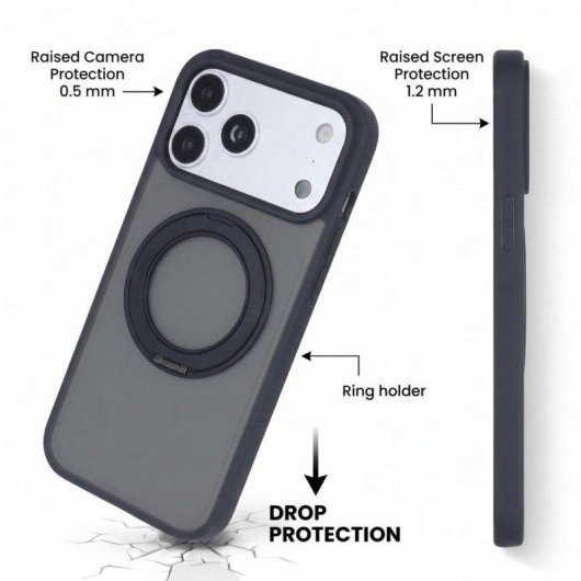 Coque La Casa de las Carcasas avec anneau rotatif et MagSafe pour iPhone 18 Pro