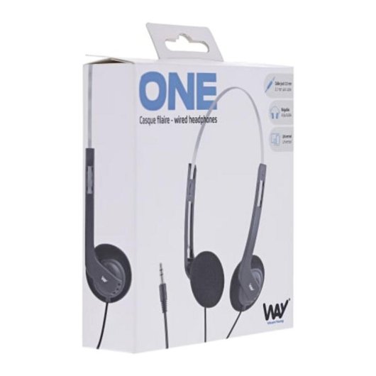 Auriculares T'nB One con cable, jack 3,5 mm, para música, negros
