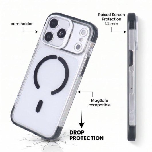 Funda Cam Holder Antiyellow Compatible MagSafe pour iPhone 18 Pro Max