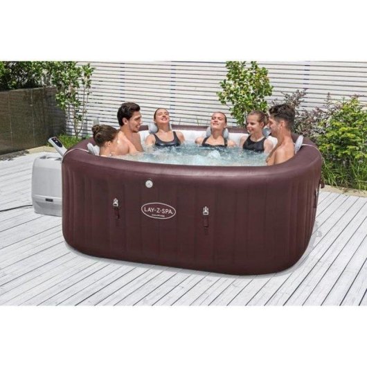 Spa gonflable Bestway Maldives HydroJet Pro Carré 5-7 personnes