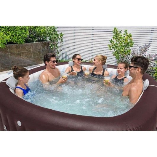 Spa gonflable Bestway Maldives HydroJet Pro Carré 5-7 personnes