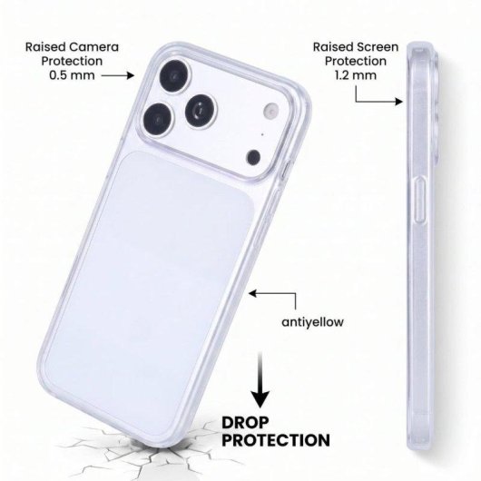 Funda para móvil La Casa de las Carcasas transparente antiamarilleo para iPhone 18 Pro