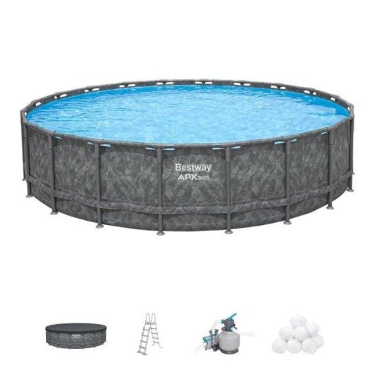Piscina tubular redonda Bestway APX 365 671 x 132 cm 40.377 L