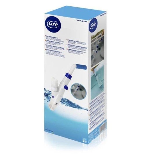Aspirateur Gre Pool & Spa Vac 9,6V sans fil léger avec cuve transparente