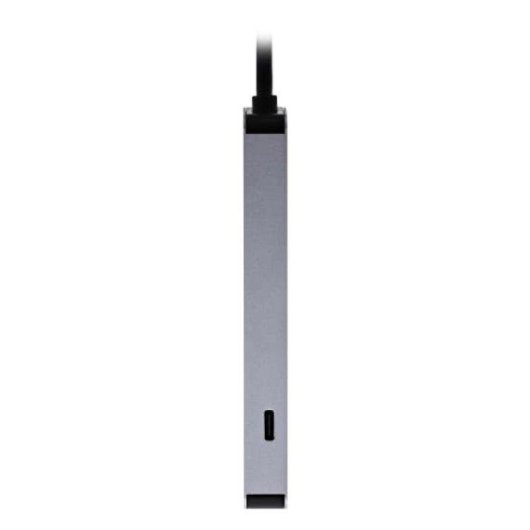 Hub USB-C HUBALU6 6 en 1 HDMI USB 3.0 Aluminium Gris