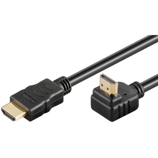 Cable HDMI Goobay 61294 1m 4K@60Hz Macho a Macho Acodado 90° Negro