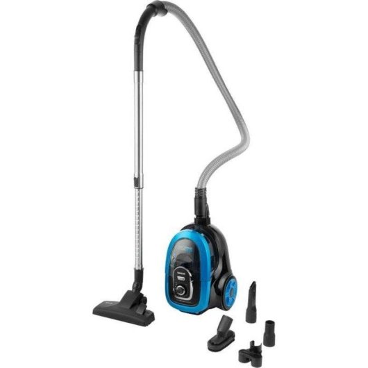 Aspiradora sin bolsa Sencor SVC-1035TQ 750W HEPA H13 1L Negra y azul