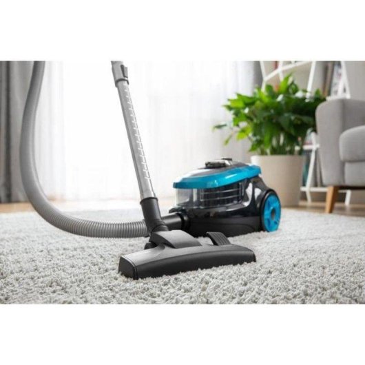 Aspiradora sin bolsa Sencor SVC-1035TQ 750W HEPA H13 1L Negra y azul